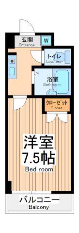 アビターレ海老名(1K/4階)の間取り写真