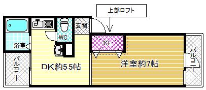 アルティスタ(1DK/3階)の間取り写真