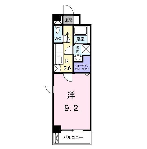 ヴィラ清寿(1K/4階)の間取り写真