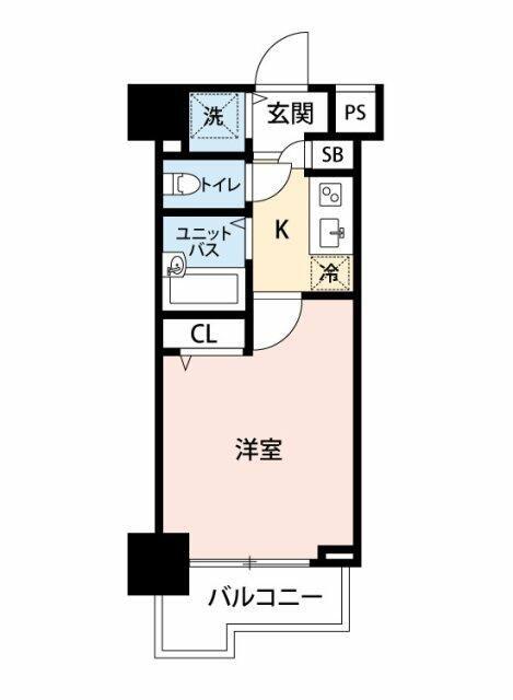 マイナビSTAY池袋2(1K/5階)の間取り写真