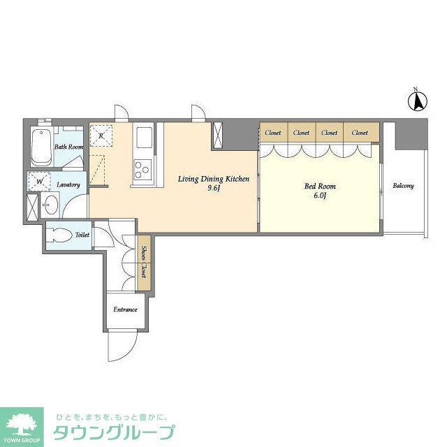 ヴェルメリオ本所(1LDK/8階)の間取り写真