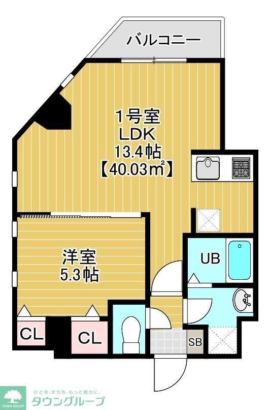 ソラトワーヌ(1LDK/2階)の間取り写真