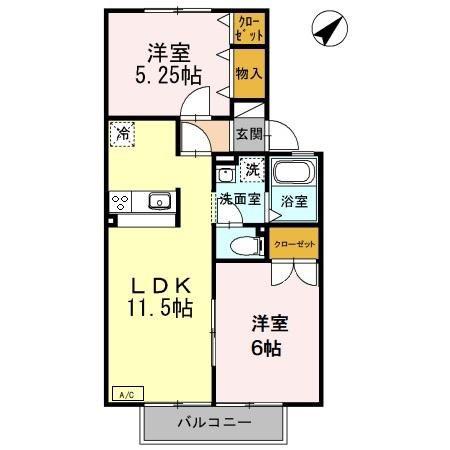 サニーコート(2LDK/1階)の間取り写真
