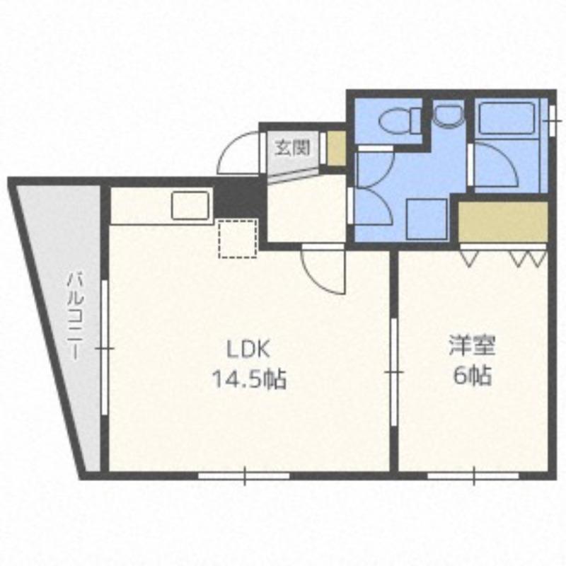 マンション24(1LDK/4階)の間取り写真