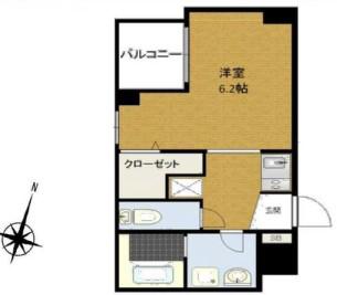 BCASA三郷中央(1K/2階)の間取り写真