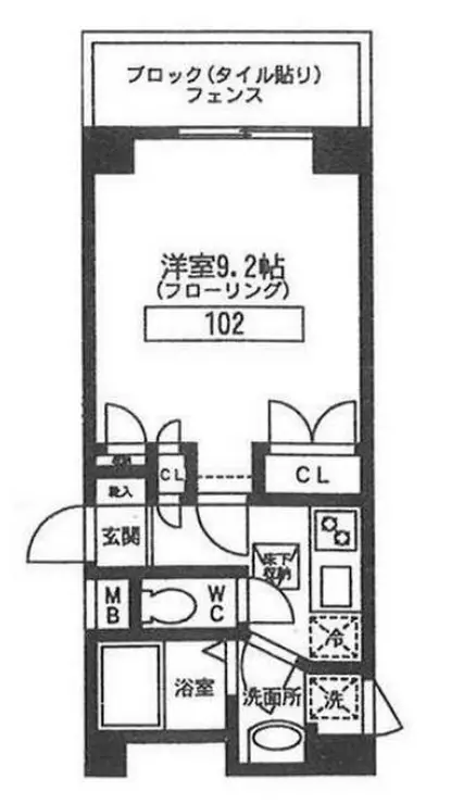 クローバー大森 1階階 間取り