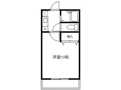 カーサYAMAMOTO(1K/1階)の間取り写真