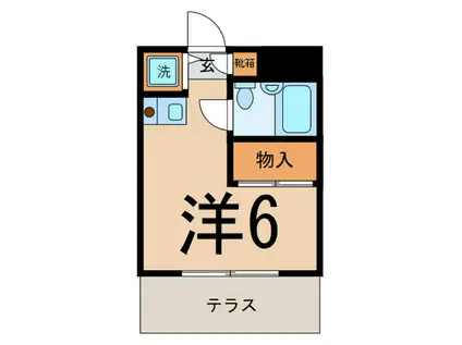 メゾン酒井(ワンルーム/1階)の間取り写真