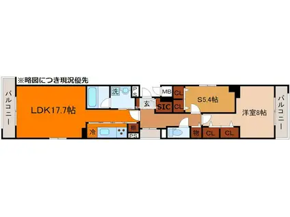 TSUBOICHI KYOTO(1SLDK/5階)の間取り写真