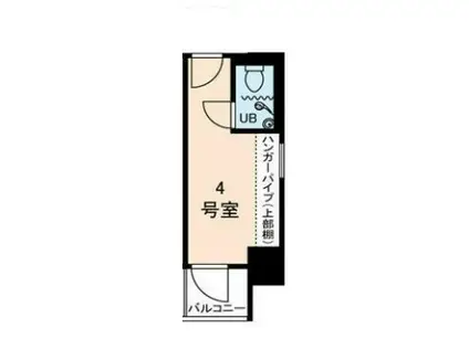 アムス・アミティエ川崎III(ワンルーム/4階)の間取り写真