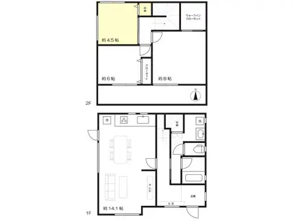 MINAMI SHARE HOUSE 女性限定(ワンルーム/2階)の間取り写真