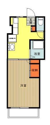エコーマンション(1K/1階)の間取り写真