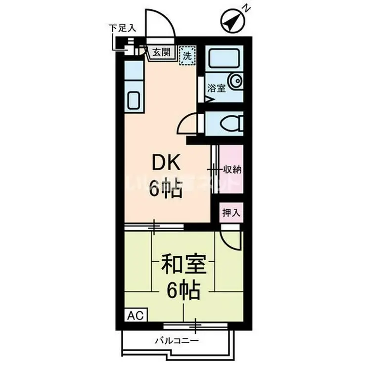 ボヌール鶴瀬 2階階 間取り