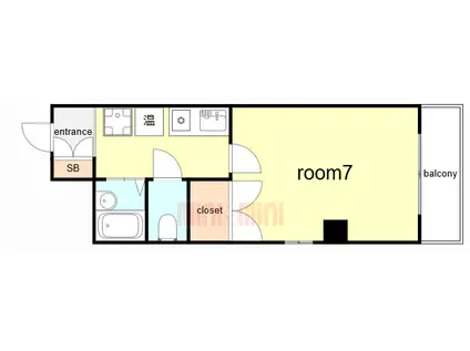 藤橋マンションパート1(1K/2階)の間取り写真
