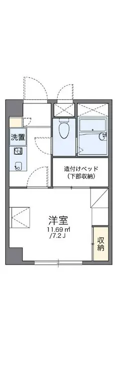 レオパレス御代の台 1階階 間取り