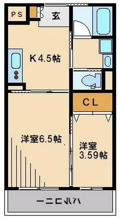 クレールとば 1階階 間取り