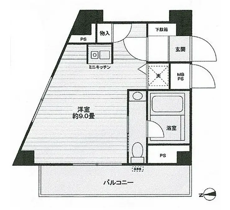 ライオンズマンション戸塚町第2 4階階 間取り