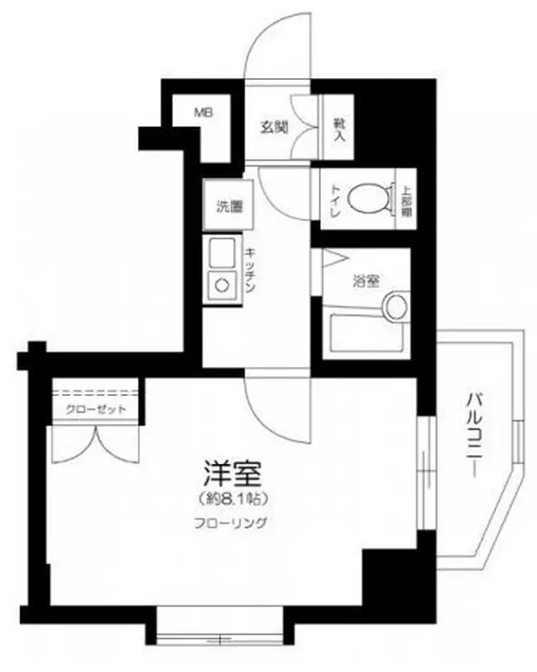 エクセリア荻窪 2階階 間取り