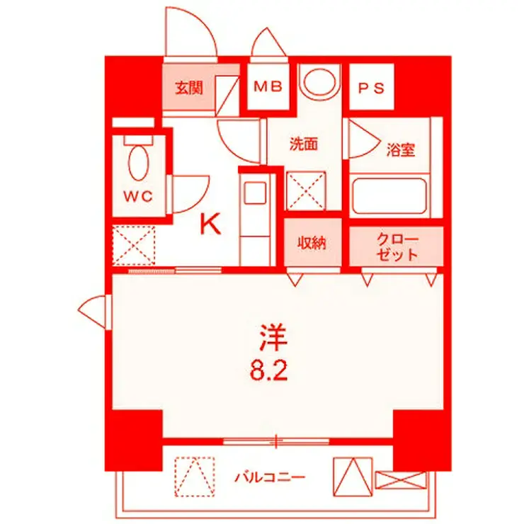 ヴェルトヘン横濱子安 3階階 間取り