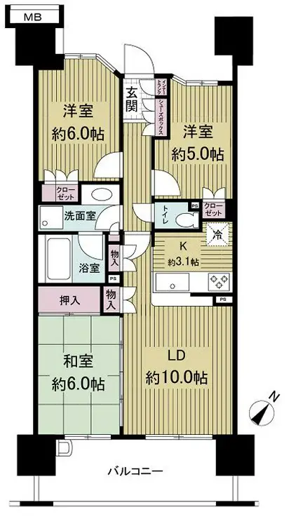 スターコート豊洲 5階階 間取り