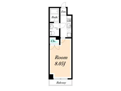 クレオ舞浜III(1K/1階)の間取り写真