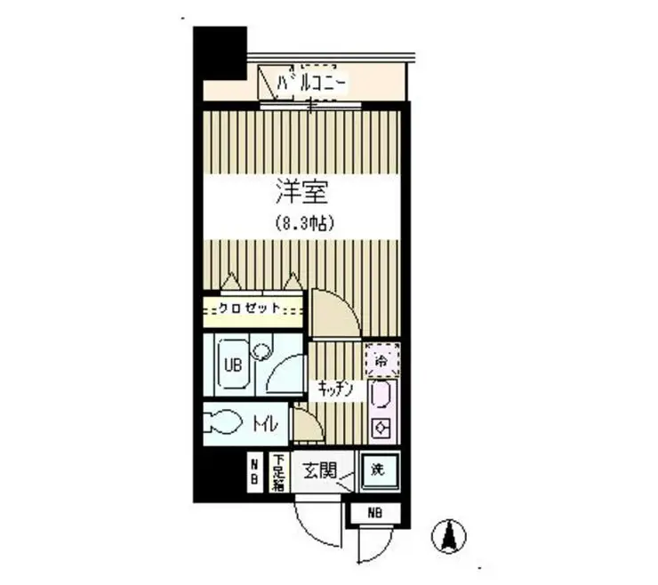 アクアコート 5階階 間取り
