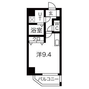 シェモア泉(ワンルーム/7階)の間取り写真