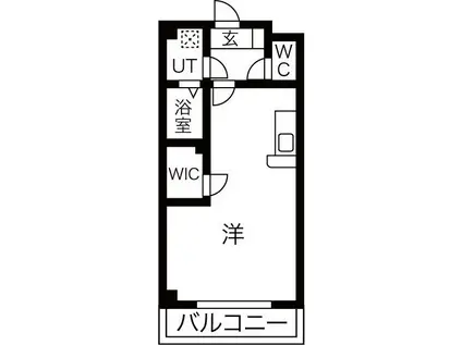 千寿MK(ワンルーム/5階)の間取り写真