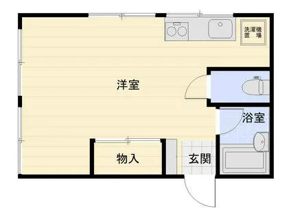 スカイシティSUZUKI(1K/2階)の間取り写真