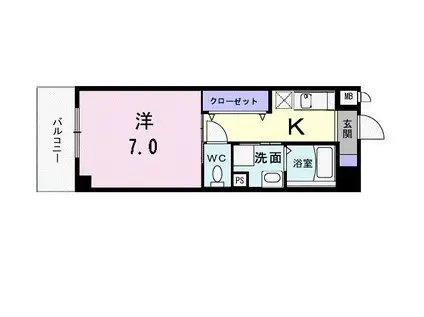 メゾン TMSK(1K/3階)の間取り写真