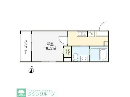 チェルシークロイスターズ(1K/3階)の間取り写真