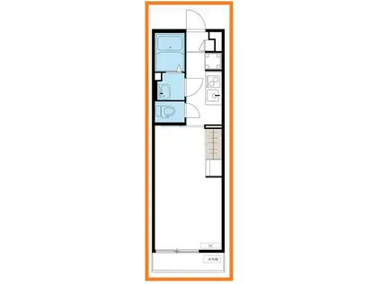 リブリ・EMINENCE柿の木台(1K/1階)の間取り写真