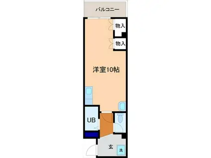 ファイン有松1(ワンルーム/3階)の間取り写真