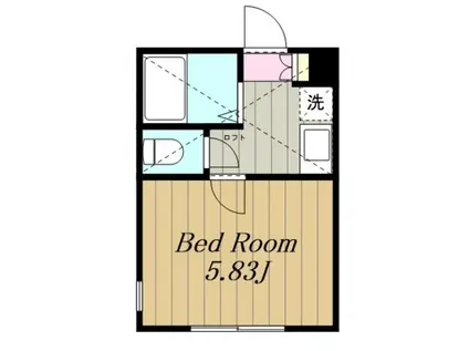 フェリーチェ橋本(1K/2階)の間取り写真