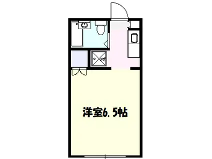 SOMEHOW(ワンルーム/1階)の間取り写真