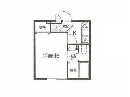 リリー学芸大学(1K/2階)の間取り写真