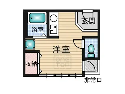 アーバンプラザ(ワンルーム/4階)の間取り写真