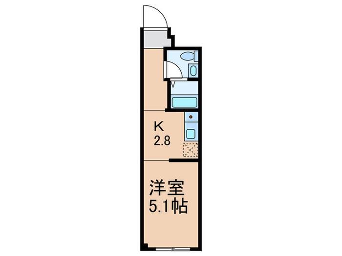 長崎6丁目マンション(1K/1階)の間取り写真