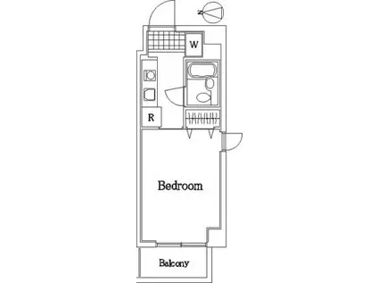 ルーブル池上II(1K/5階)の間取り写真