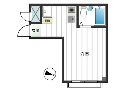 ラヴニール大山(ワンルーム/3階)の間取り写真