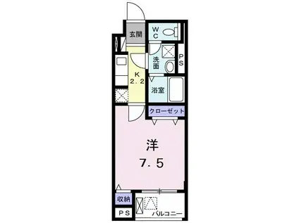 JIN PRECIOUSジン(1K/3階)の間取り写真