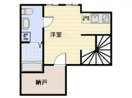 A・Wレジデンス中十条(1SK/3階)の間取り写真