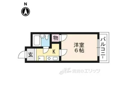 TITハイツ(1K/4階)の間取り写真