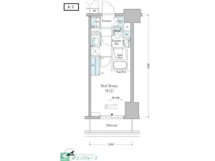 アーバネックス戸越(1K/3階)の間取り写真