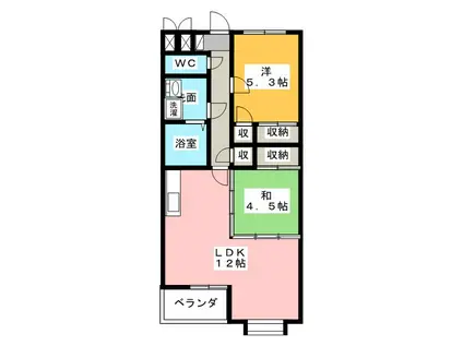 RXMUSEUM(2LDK/1階)の間取り写真