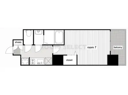 アステリ鶴舞エーナ(1K/3階)の間取り写真