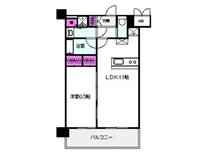 サンパレス土肥(2LDK/3階)の間取り写真