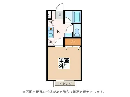 ドリームメゾン白金(1K/1階)の間取り写真