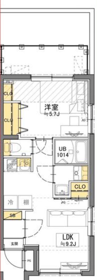 TASUKI RICHESSE SHIN-NAKANO(1LDK/3階)の間取り写真