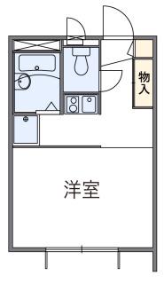 レオパレスアクア(1K/1階)の間取り写真